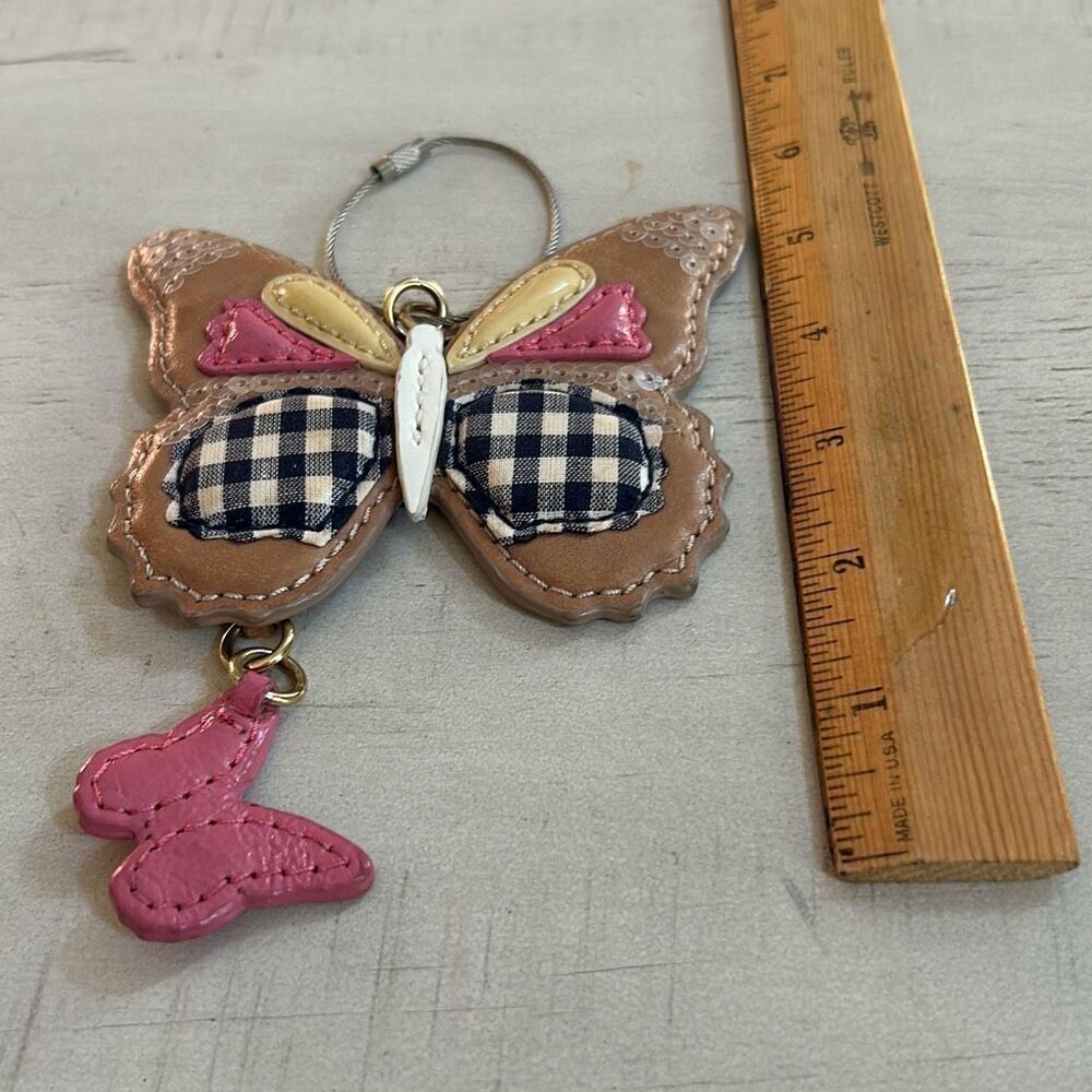Leather Butterfly Keychain - Picture 5 of 5